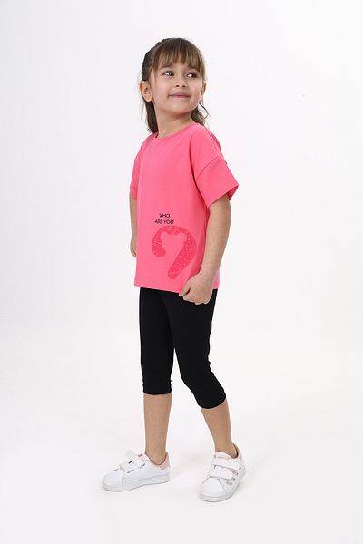 Toontoy Girl Who Are You Printed Capri Suit