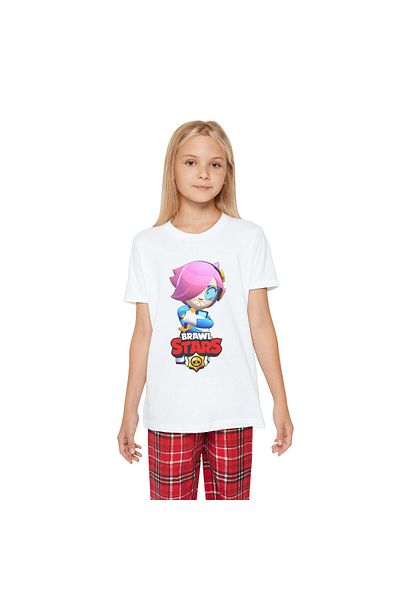 Hilosh Tricou unisex pentru copii Brawl Stars Collette imprimat K01