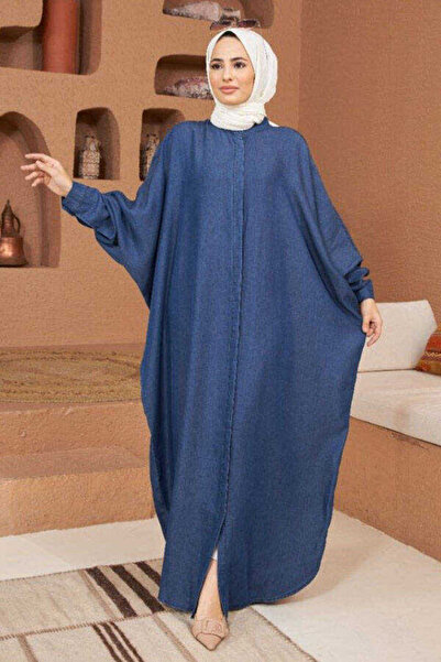 Neways Dark Blue Denim Abaya - 6571 Model