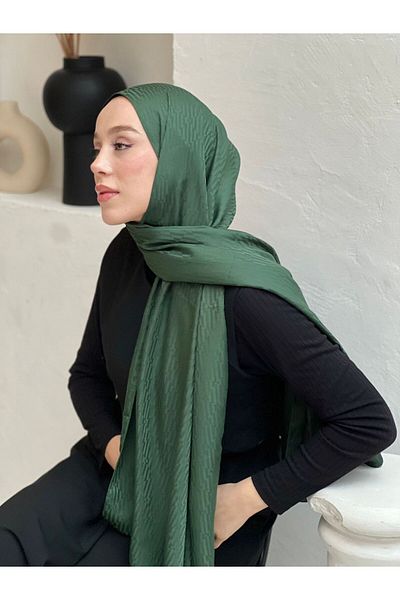 Modakaşmir Şal cu model chevron din seria Jacquard mătăsos