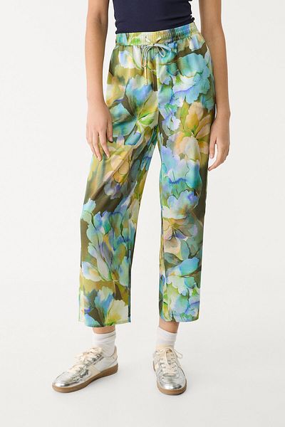 Stradivarius Satin printed culottes