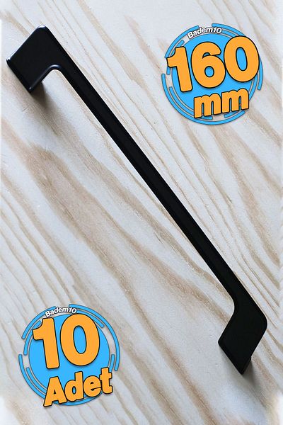 Badem10 10 bucăți Berra 160 mm mobilier din metal negru sertar bucătărie dulap dulap mâner mâner