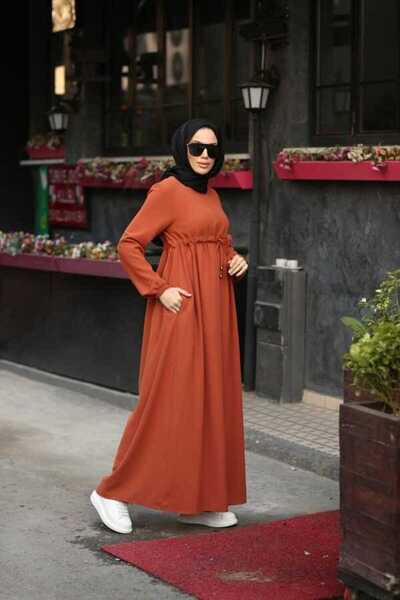 Neways 6497-كريب بلاط اللون زخرفة الدانتيل يصل فستان الرباط