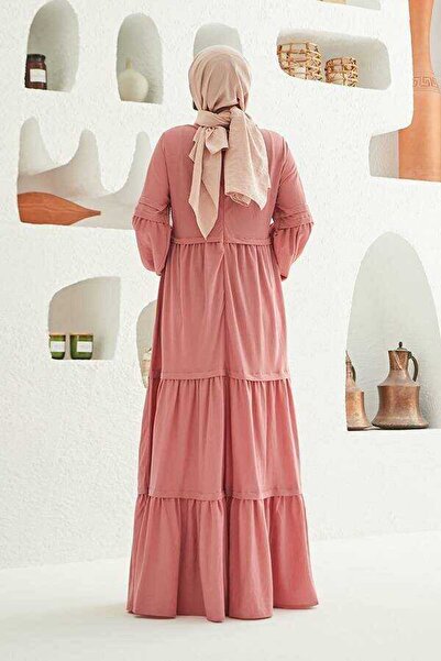 Neways Ancelina 6510 - Powder Colored Gathered Dress