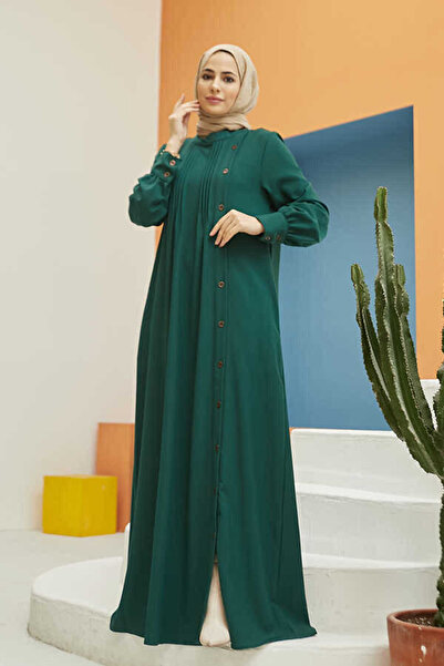 Neways كريب أخضر زمردي - زر جانبي، موديل 6508