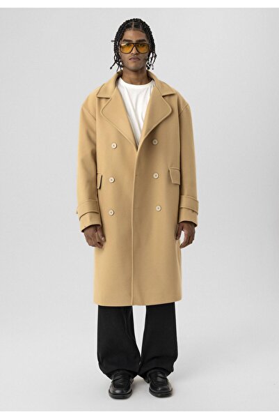 VAMOSCLO Stone Colored Oversize Coat