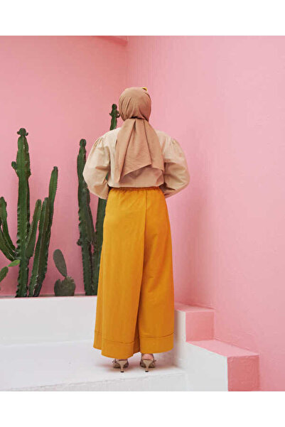 Neways 1155-Ancelina Pantolon Etek Hardal