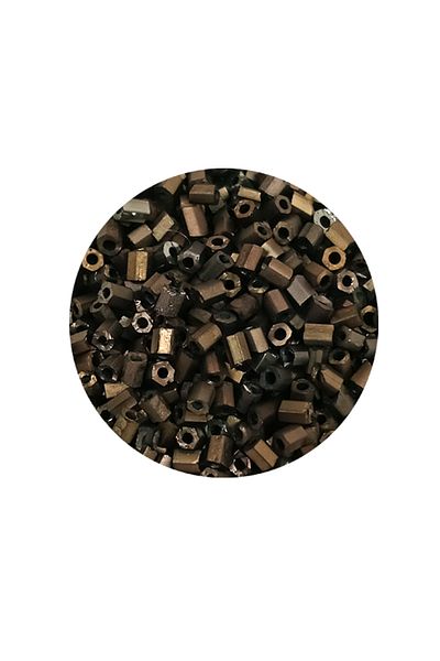 STUMBANNG Cut Glass Beads 2mm - 20 Grams - Matte Brown -Bnc348