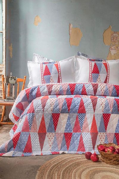 Apricitas HOME Διπλό Πλήρες Σετ Marıel Red - Πλήρες Σετ