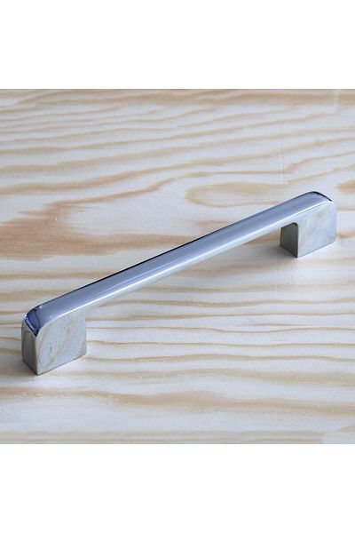 Badem10 10 buc. Mâner Arel Mobilier Bucătărie Sertar Dulap Dulap Mânere Capac Mâner Mâner Culoare Crom 128 Mm Me