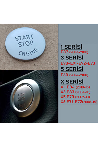 GCP German Car Parts BMW Start Tuş Kaplama Başlık E60 E87 E90 E92 X3 X5 X6