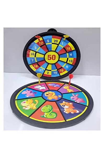 alpmodel Hayvan Desenli Sayılı Çift Taraflı 2 Mıktanıs Uçlu Dart 30 Cm