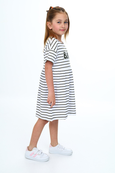 Toontoy Ριγέ Φόρεμα για Κορίτσι