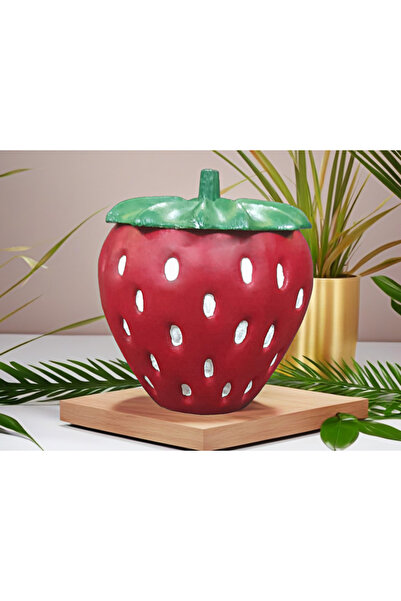 oxaco Dekoratif Çilek Kavanoz Modeli Büyük Boy