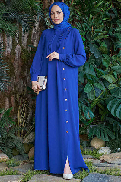 Neways 6508-berlin Ferace Saks Blue with Side Buttons