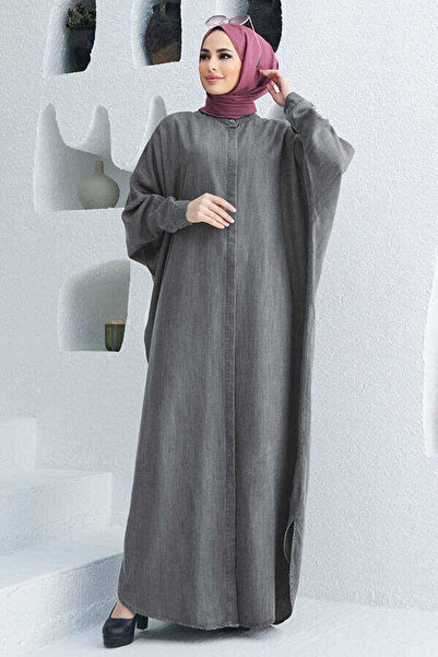 Neways 6571 Model - Gray Abaya
