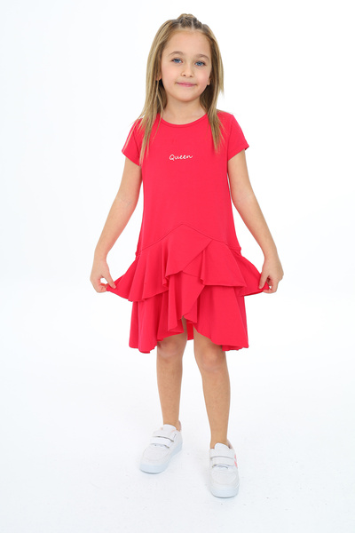 Toontoy Κοριτσίστικο φόρεμα με βολάν με λεπτομέρειες