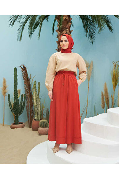 Neways 1155-Ancelina Pantolon Etek Kiremit