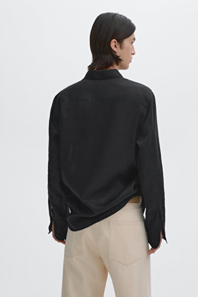 Massimo Dutti Hafif %100 keten gömlek