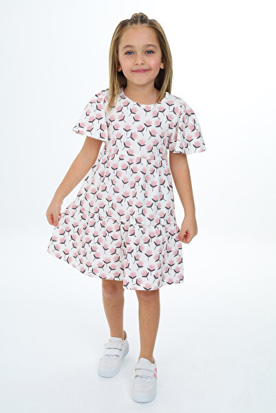 Toontoy Rochie pentru fete cu imprimeu integral lalele