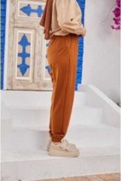 Neways 1151-ancelina Lastikli Pantolon Kiremit