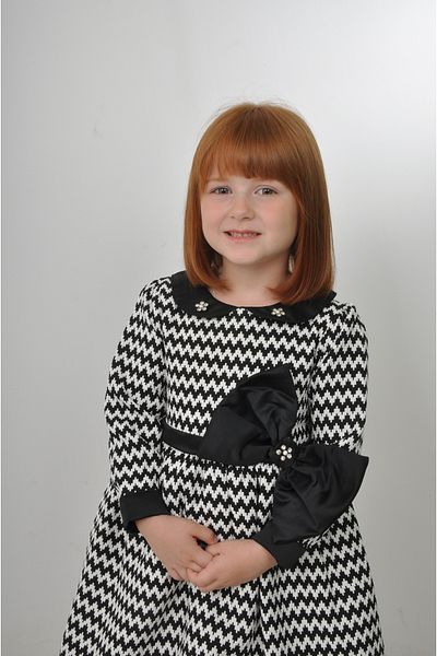 Filizdens Kids Rochie pentru fete Rochie cu imprimeu picioare de corb Rochie cu fundita Rochie casual