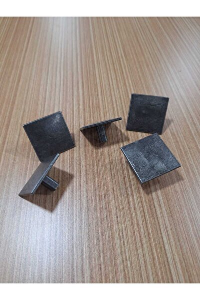 ARON (5 ADET) Kare Düğme Kulp (ANTİK GÜMÜŞ) Komidin Konsol Şifonyer Ünite Mob...