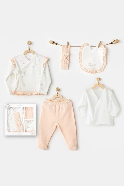 andywawa AC24520 Spring Birds 5'Li Bebek Hastane Çıkış Seti Ekru