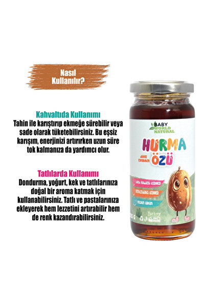 Baby World Natural Hurma Özü 315 Gr +6 Ay