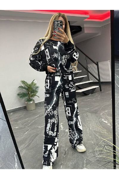Bella Belluci بدلة نسائية مزدوجة بطباعة رقمية