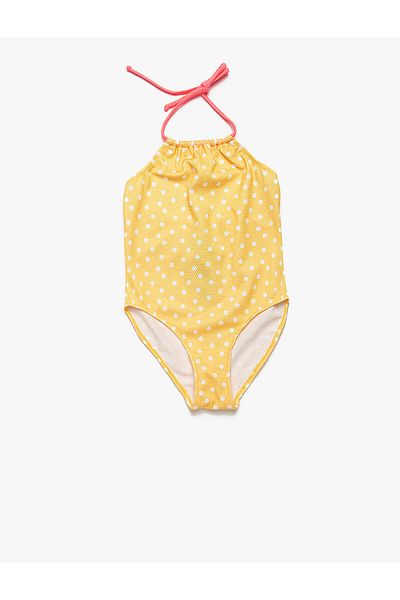 Koton Polka Dot Neckholder Badeanzug