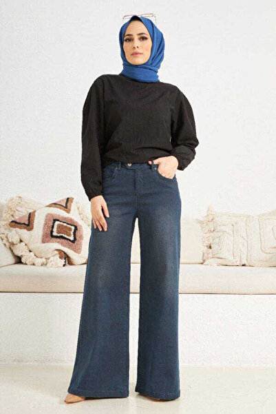 Neways 1067-denim Bol Paça Pantolon Petrol