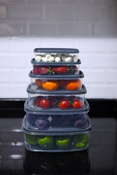 Home Platinum 6-Piece 12-Piece Rectangular Storage Set - for Pulses, Storage Kitchen and Pantry