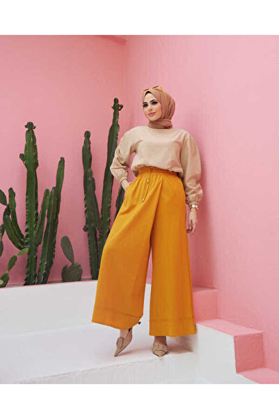 Neways 1155-ancelina Pantolon Etek Hardal