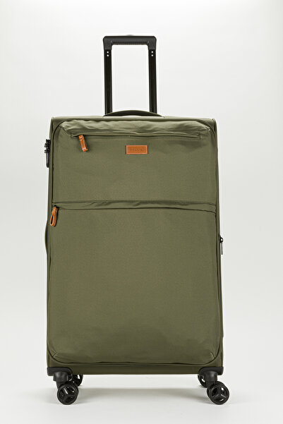 Fossil Unisex  Ekstra Hafif Haki Kumaş Büyük Boy Valiz