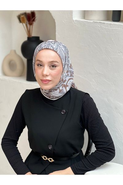 Modakaşmir وشاح بنمط تانكا مقاس 110 سم