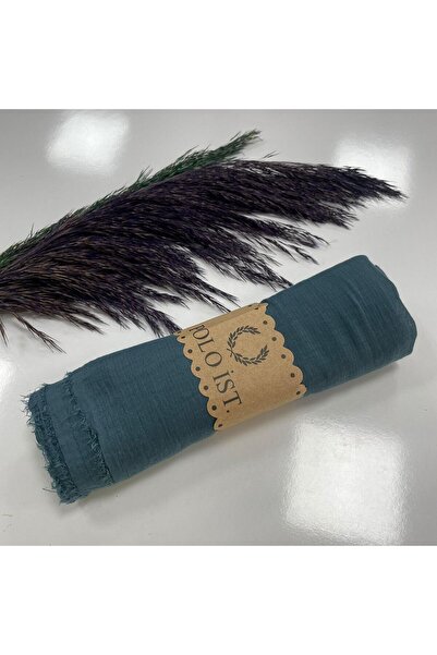 poloist Şal polo înfăşurat verde petrol - LBR29