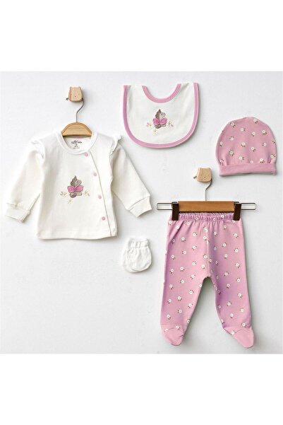 Aziz Bebe 5335 Kız Bebek Pembe 5'Li Hastane Çıkışı