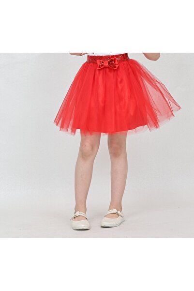 nacar çarşı Kız Çocuk pul Detaylı Fiyonklu Tül kloş Tütü Etek 23 nisan 29 ekim 10 kasım gösteri