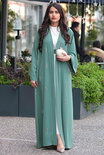 MELEK ARAZ Μέντα Stone Abaya