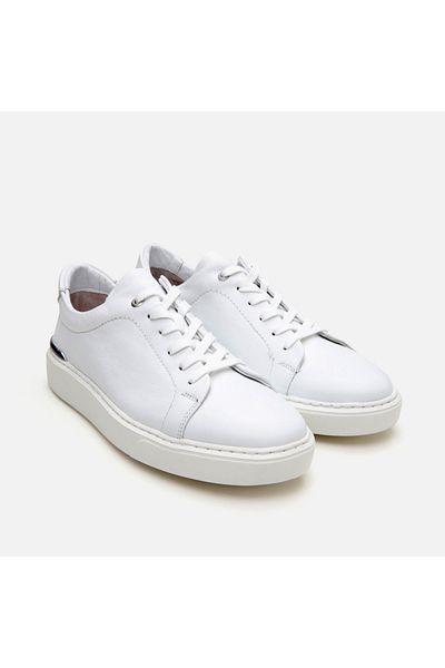 Hotiç Pantofi casual pentru bărbați, alb, din piele naturală