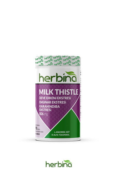 Herbina HERBİNA MILK THISTLE DEVE DİKENİ ENGİNAR VE KARAHİNDİBA EKSTERSİ 90 KAPSÜL
