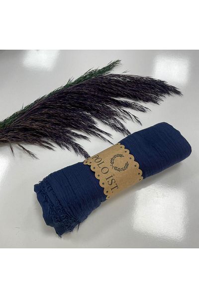 poloist Σάλι πόλο Navy Blue Twisted - LBR38