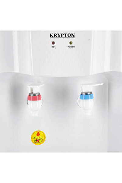 KRYPTON Table Top Dispenser-KNWD6094|Hot & Normal Water Taps| Strong and Sturdy Construction| White