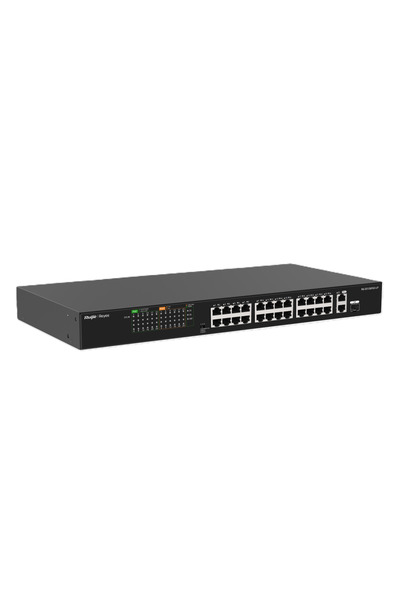 REYEE RG-ES126FGS-LP 26 porturi, 10/100 Fast Ethernet, 2 porturi Gigabit Upli...