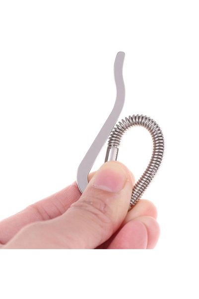 deri hobi Nikel Renk Yaylı Metal Para Tokası 8,5 cm – Cüzdan İçi Para Klipsi