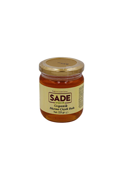 Sade Organik Organik Süzme Çiçek Balı 225gr