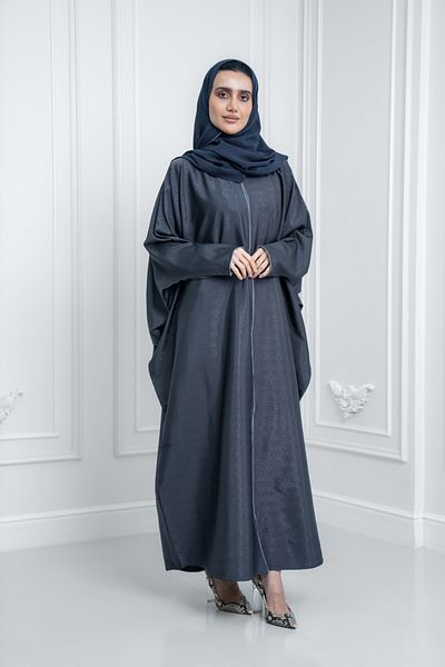 LAVİNİA Lavinia women Abaya with a Lavinia shimmer cape. Business dark silver colour