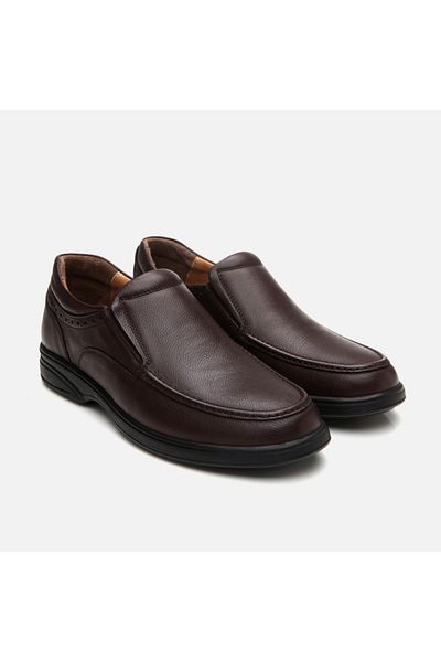 Hotiç Genuine Leather Brown Men's Casual Shoes