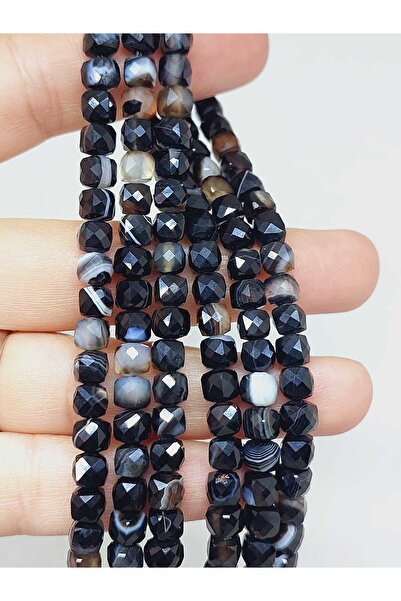 Yasamtohumu 4 мм кубик з фасеточним огранюванням з агату - фігурний набір (55...